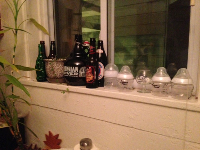 I'm not saying it will happen today, or even tomorrow, but at some point this bottle standoff is going to become the Gettysburg of windowsills. Only one genre of bottles will prevail...