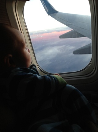 Every time I fly I look down at all the small people, tiny buildings, and wondrous fields of brown, green, and yellow below and ponder; what can I do to make the world a better place? How can I inspire others? How can I give back? But then... once I land I always end up just going back to crying incessantly for no reason, chewing on rubber giraffes, and pooping myself. 