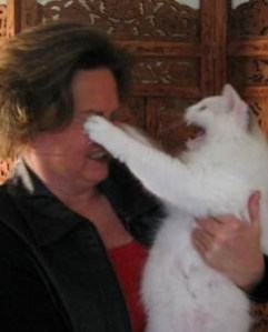 It was at that point Henrietta realized that Fluffy never had any intention of abiding by the "no eye gauging" rule 